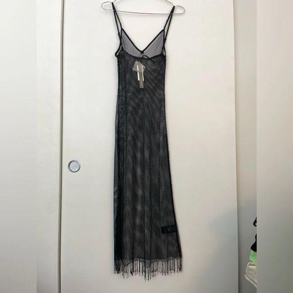 Anthropologie Sexy Fishnet Beaded Dress Size Small & Medium Available - Picture 5 of 10
